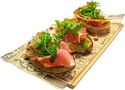 Bruschetta crudo’ga