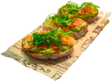 Salmon bruschetta