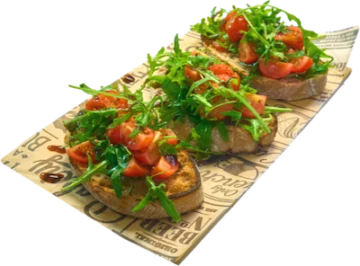 Tomato bruschetta (V)